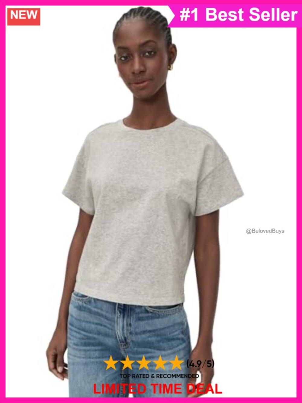 Lightweight Jersey Boxy Crew Neck Short Sleeve Tee